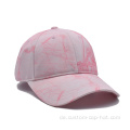 Neues Design Pink Tie Dye Baseballkappe